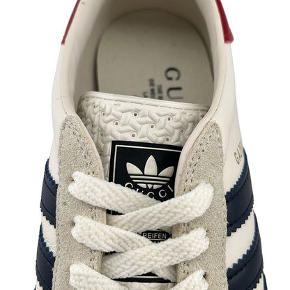 Gucci Adidas Wmns Gazelle Sneakers Beige Navy — view 8