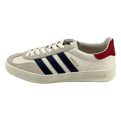 Gucci Adidas Wmns Gazelle Sneakers Beige Navy — view 2
