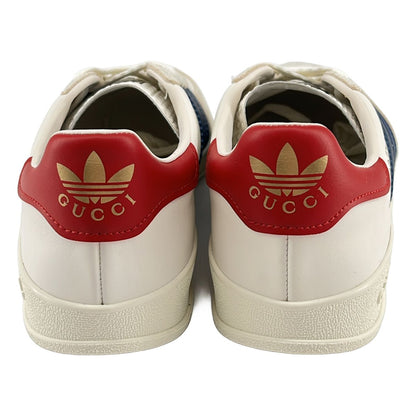 Gucci Adidas Wmns Gazelle Sneakers Beige Navy — view 3