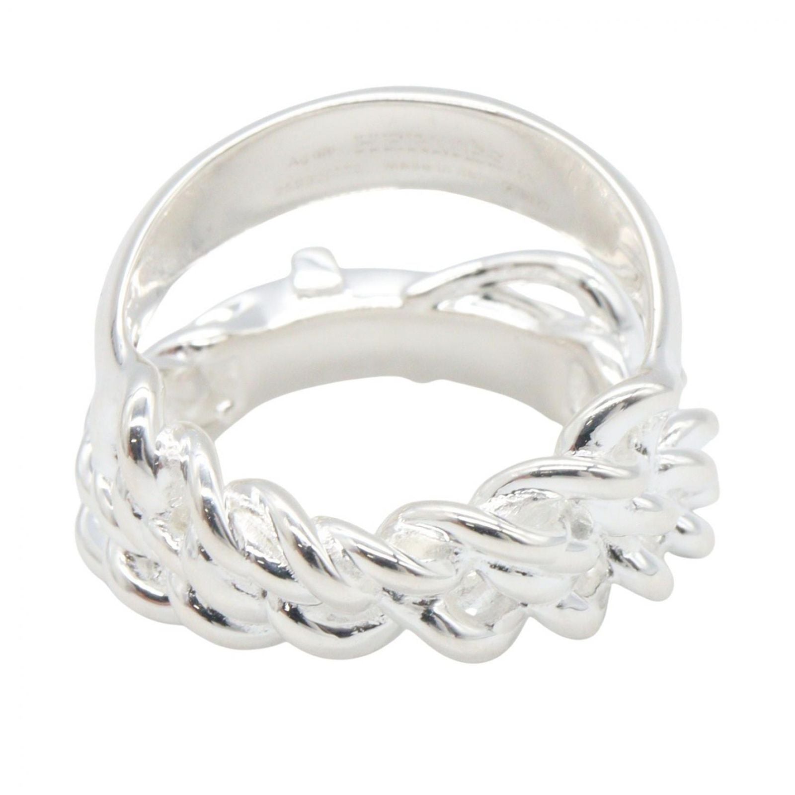 Hermes Ring Boucles Sellier Inflexible 925 Sterling Silver — view 3