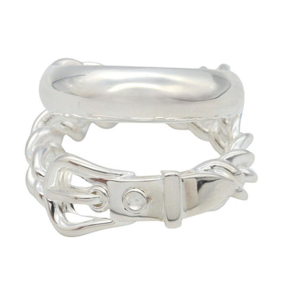 Hermes Ring Boucles Sellier Inflexible 925 Sterling Silver — view 2