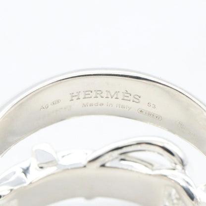 Hermes Ring Boucles Sellier Inflexible 925 Sterling Silver — view 4