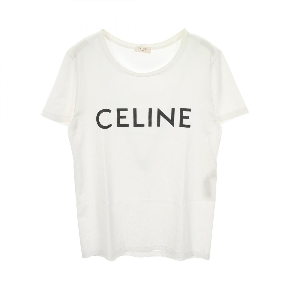 Celine Short Sleeve T-Shirt Logo Print Cotton