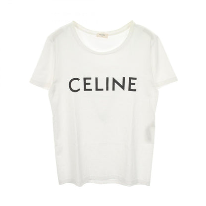 Celine Short Sleeve T-Shirt Logo Print Cotton