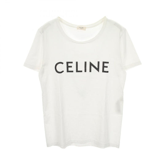Celine Short Sleeve T-Shirt Logo Print Cotton