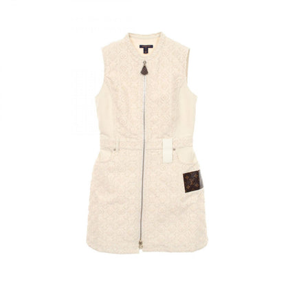 Louis Vuitton Dress Monogram Filke Pe Zip Up Cotton
