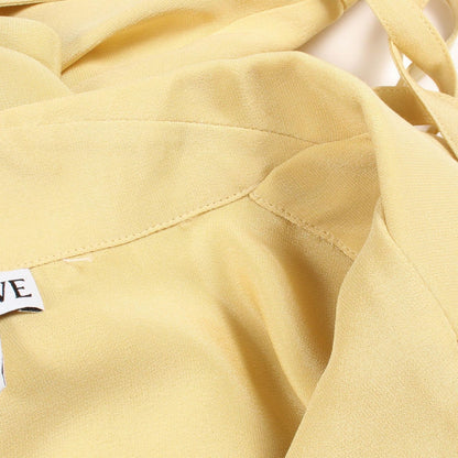 Loewe Anagram Long Sleeve Silk Shirt — view 6