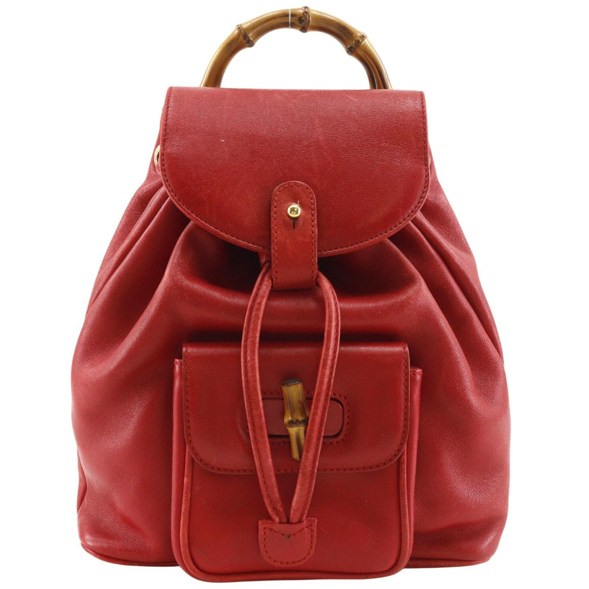 Gucci Bamboo Mini Backpack 003 Leather