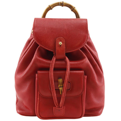 Gucci Bamboo Mini Backpack 003 Leather
