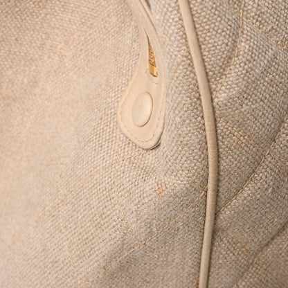 Chanel Supermodel XL Chain Tote Bag Linen CC Logo Coco Ball Beige — view 7