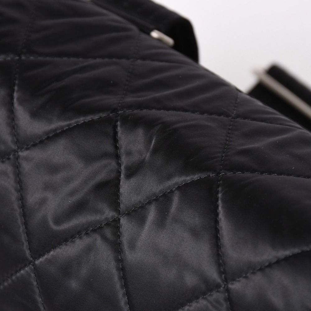 Chanel Sports Line CC Logo Backpack Chain Nylon Black Silver — view 6