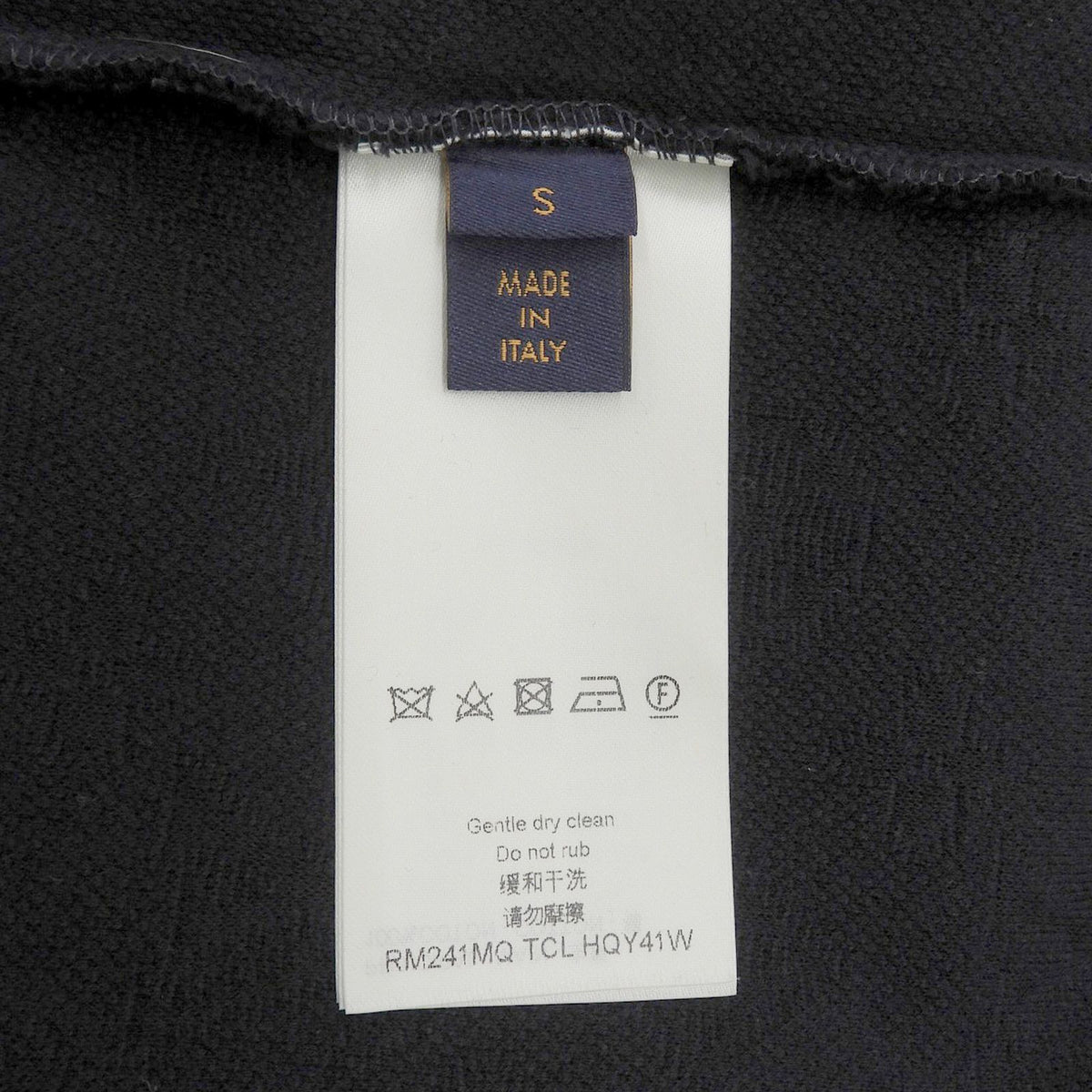 Louis Vuitton 100% Cotton Monogram Short Sleeve Knit Navy Sweater — view 7