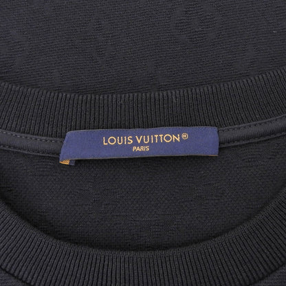 Louis Vuitton 100% Cotton Monogram Short Sleeve Knit Navy Sweater — view 6