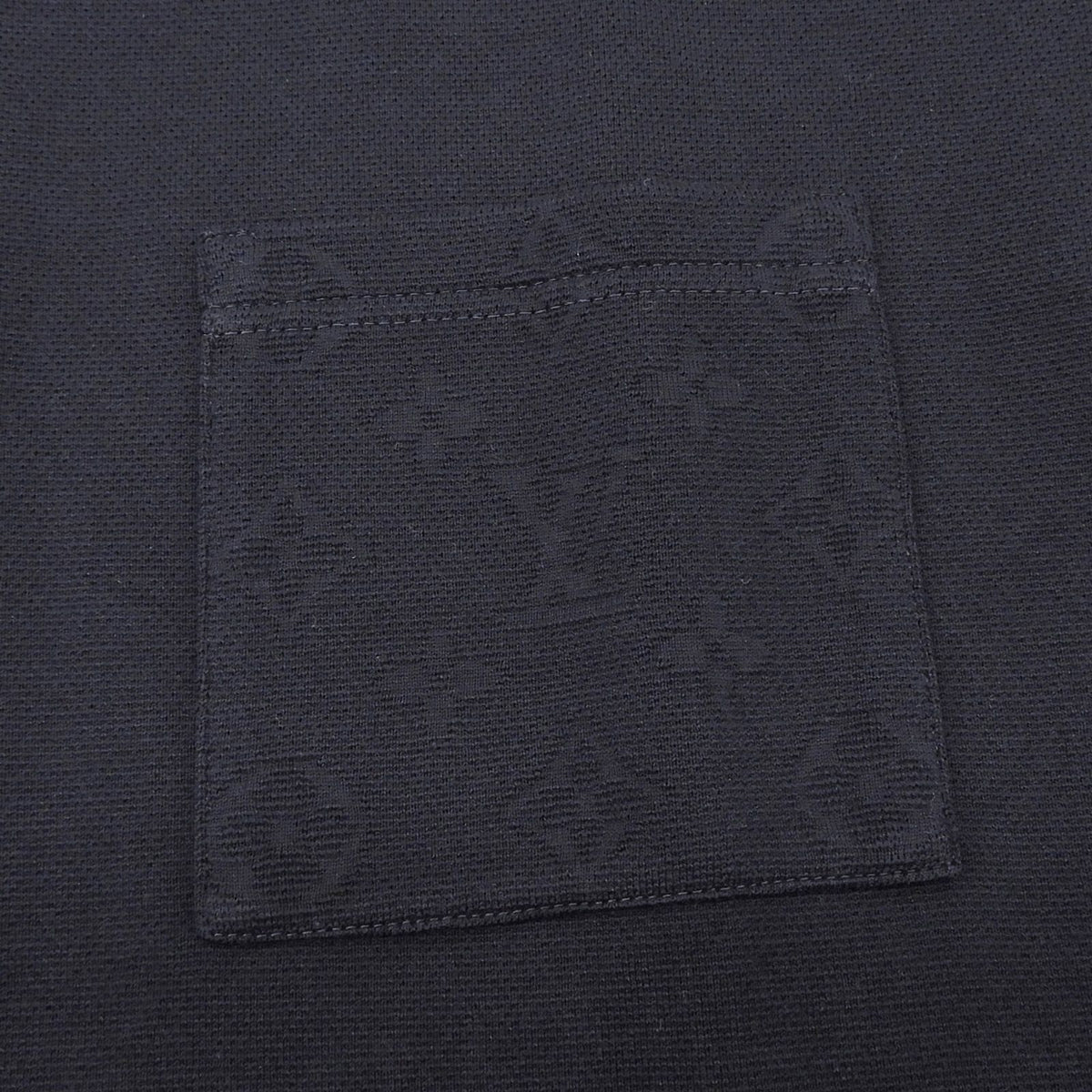 Louis Vuitton 100% Cotton Monogram Short Sleeve Knit Navy Sweater — view 4