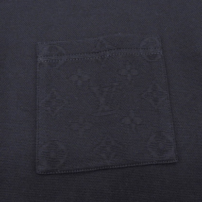 Louis Vuitton 100% Cotton Monogram Short Sleeve Knit Navy Sweater — view 4