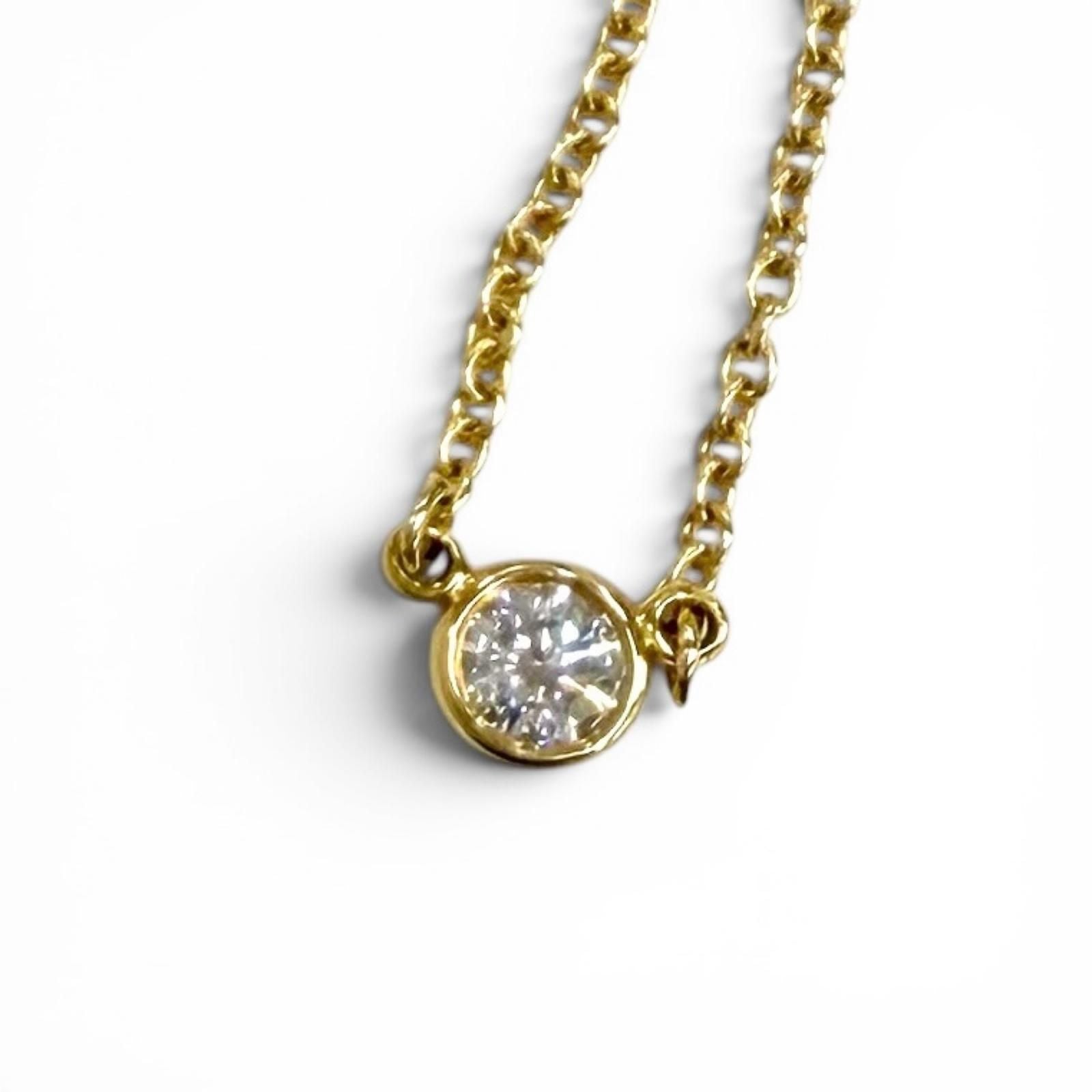 Tiffany & Co Elsa Peretti By The Yard Diamond Necklace Diameter 3.80 41