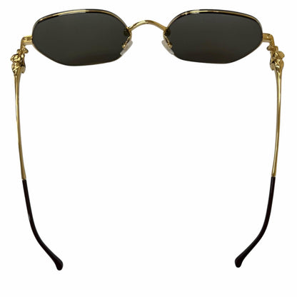 Cartier Panthere de Cartier Mirror Lens Sunglasses Gold Eyewear — view 6