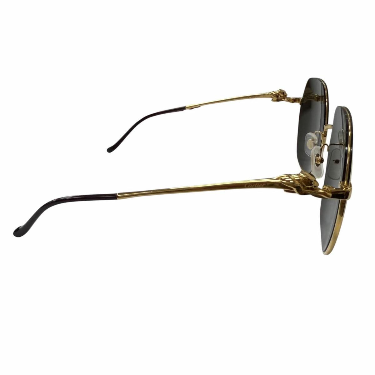 Cartier Panthere de Cartier Mirror Lens Sunglasses Gold Eyewear — view 5