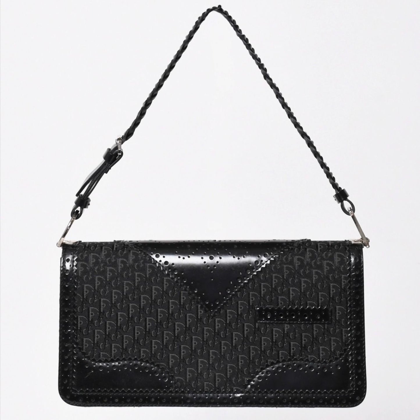 Dior Jacquard Trotter Pattern Bag Cotton Canvas