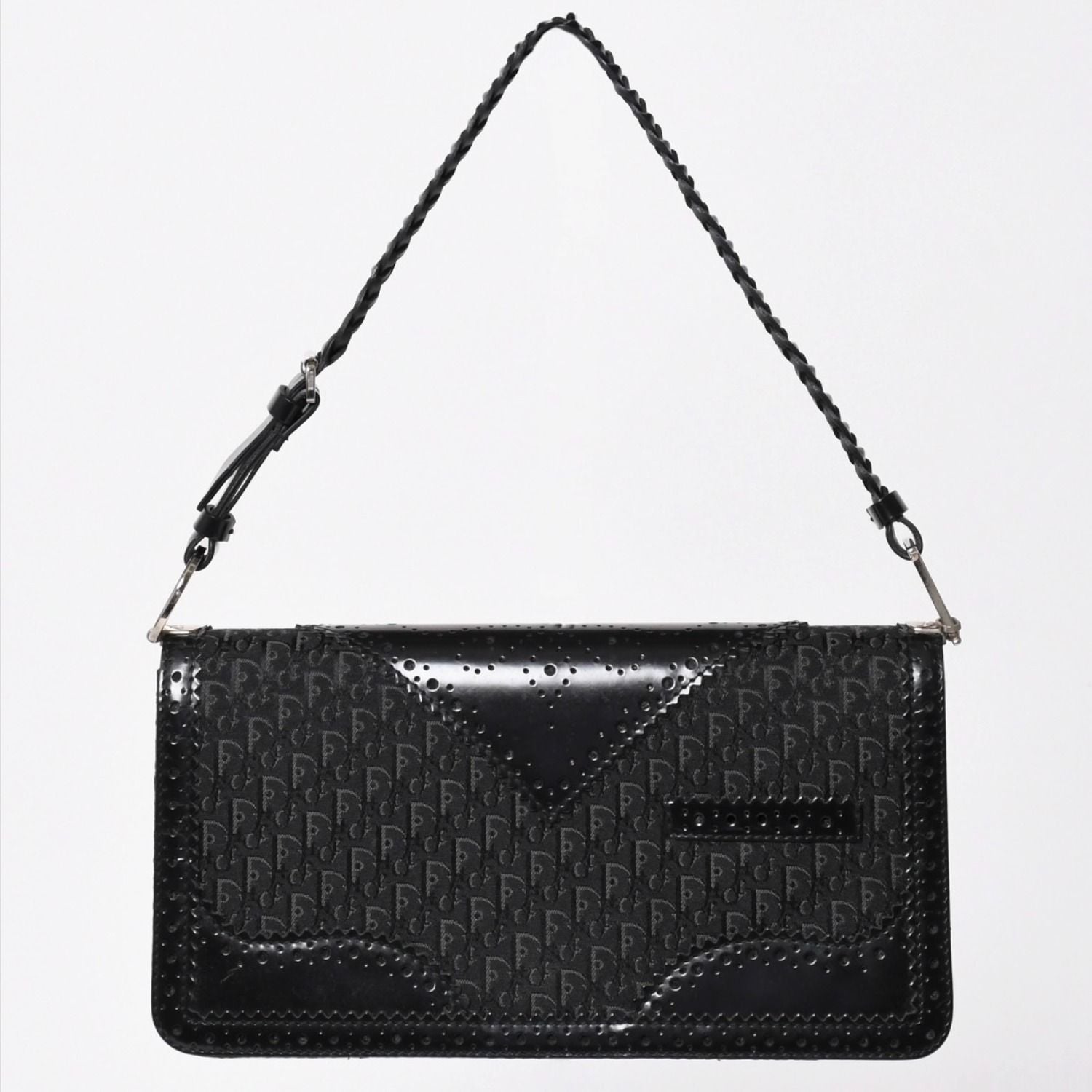 Dior Jacquard Trotter Pattern Bag Cotton Canvas