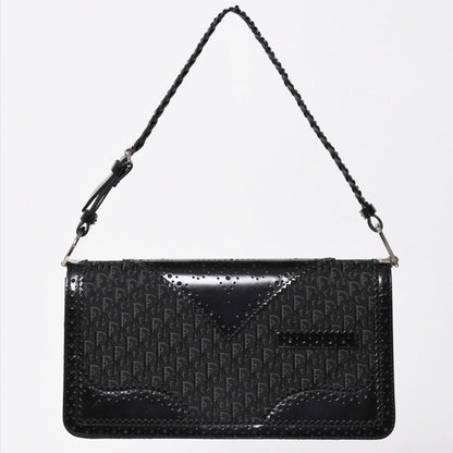 Dior Jacquard Trotter Pattern Bag Cotton Canvas
