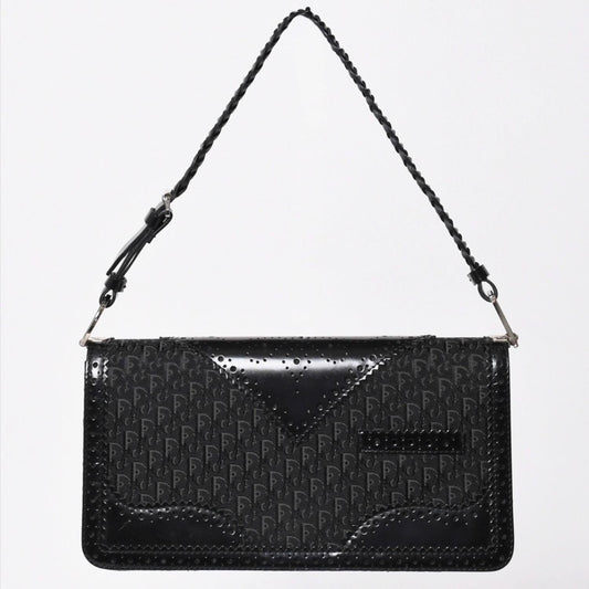 Dior Jacquard Trotter Pattern Bag Cotton Canvas