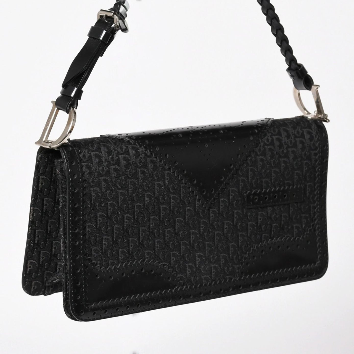 Dior Jacquard Trotter Pattern Bag Cotton Canvas — view 3