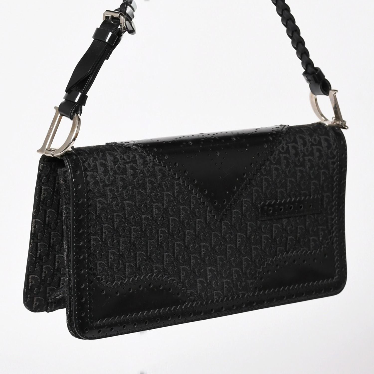 Dior Jacquard Trotter Pattern Bag Cotton Canvas — view 3
