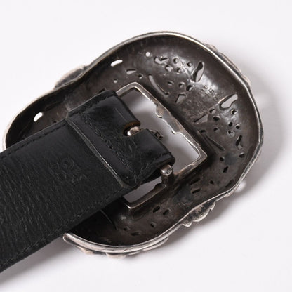 Chrome Hearts Celtic Center Bar Belt 925 Sterling Silver Leather 32 — view 7