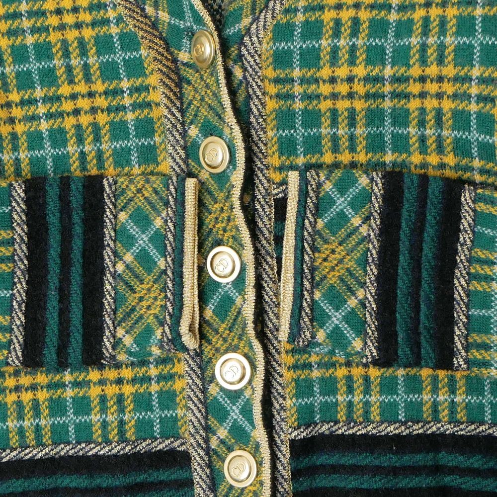 Dior Cardigan M CD Logo Button Plaid Pattern — view 4