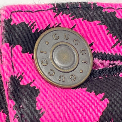 Gucci Pants Leather Zebra Print Pink — view 4