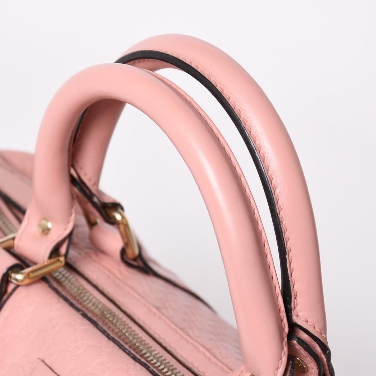 Gucci Shoulder Bag Mini Boston 2-Way Micro Guccissima Pink Leather — view 8