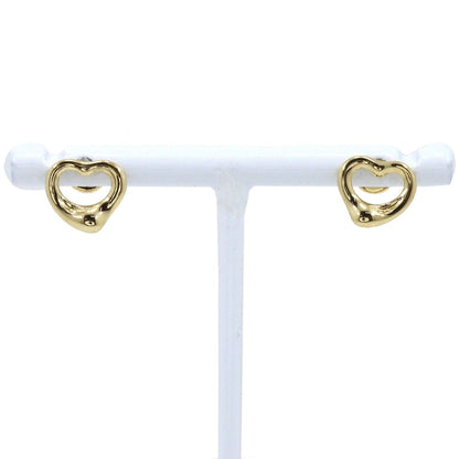 Tiffany & Co Open Heart Elsa Peretti Gold Earrings