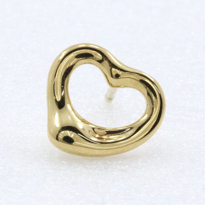 Tiffany & Co Open Heart Elsa Peretti Gold Earrings — view 5