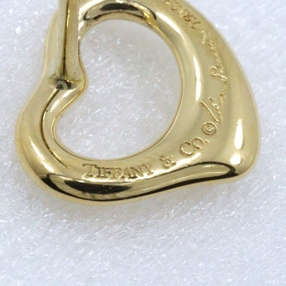 Tiffany & Co Open Heart Elsa Peretti Gold Earrings — view 8