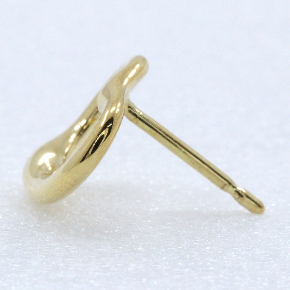 Tiffany & Co Open Heart Elsa Peretti Gold Earrings — view 7