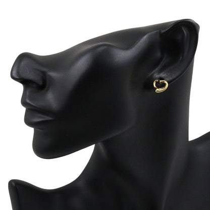 Tiffany & Co Open Heart Elsa Peretti Gold Earrings — view 2
