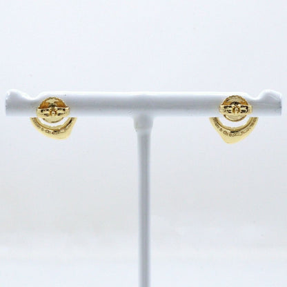 Tiffany & Co Open Heart Elsa Peretti Gold Earrings — view 3