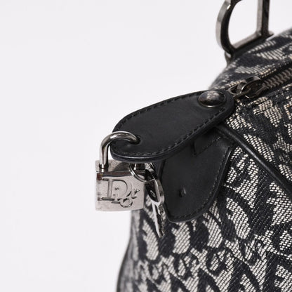 Dior Speedy 25 Handbag Trotter Black Silver — view 5
