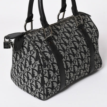 Dior Speedy 25 Handbag Trotter Black Silver — view 3