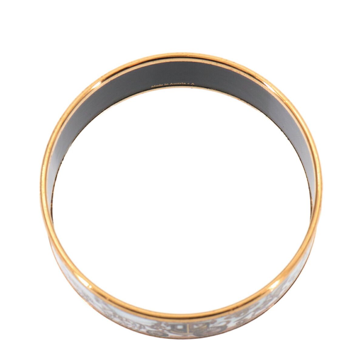 Hermes Enamel GM Bangle Bracelet Multicolor Gold Carriage Email GM — view 6