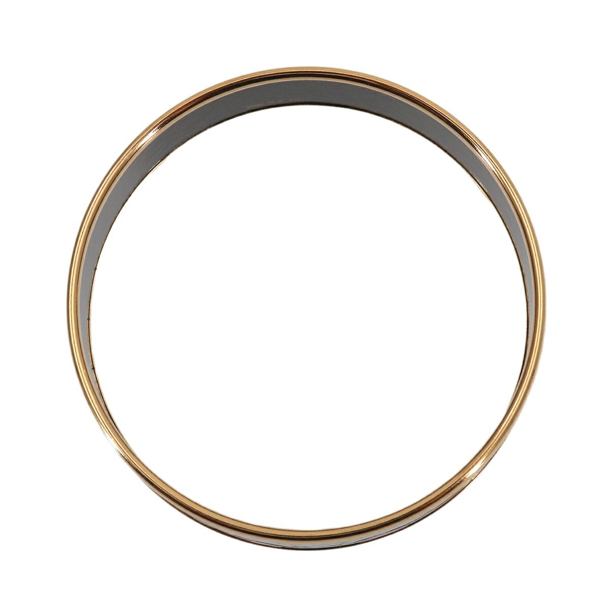 Hermes Enamel Bangle Bracelet Red Multicolor Gold Email — view 5