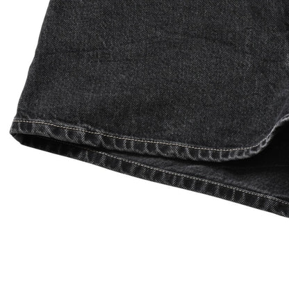 Chanel Denim Shorts Skirt Black — view 5