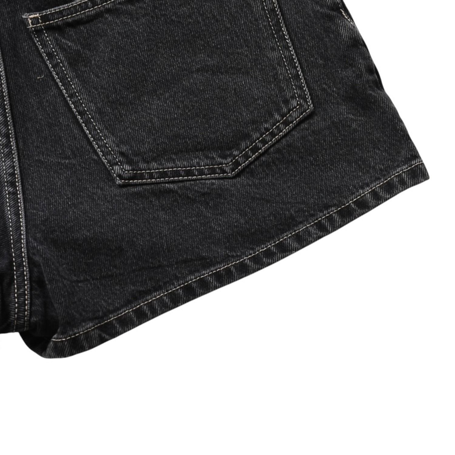Chanel Denim Shorts Skirt Black — view 8