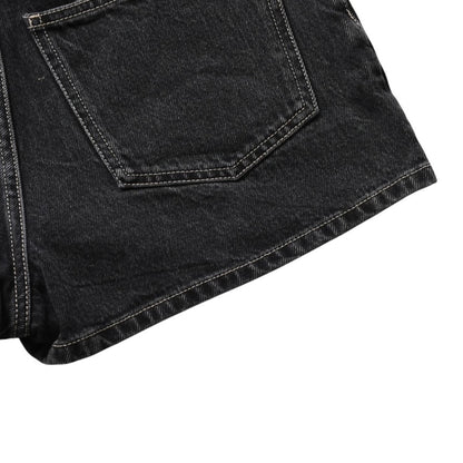 Chanel Denim Shorts Skirt Black — view 8
