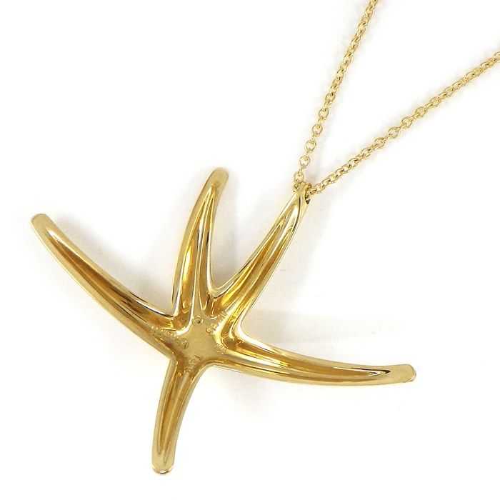 Tiffany & Co Necklace Star Fish Large 18K Yellow Gold — view 2