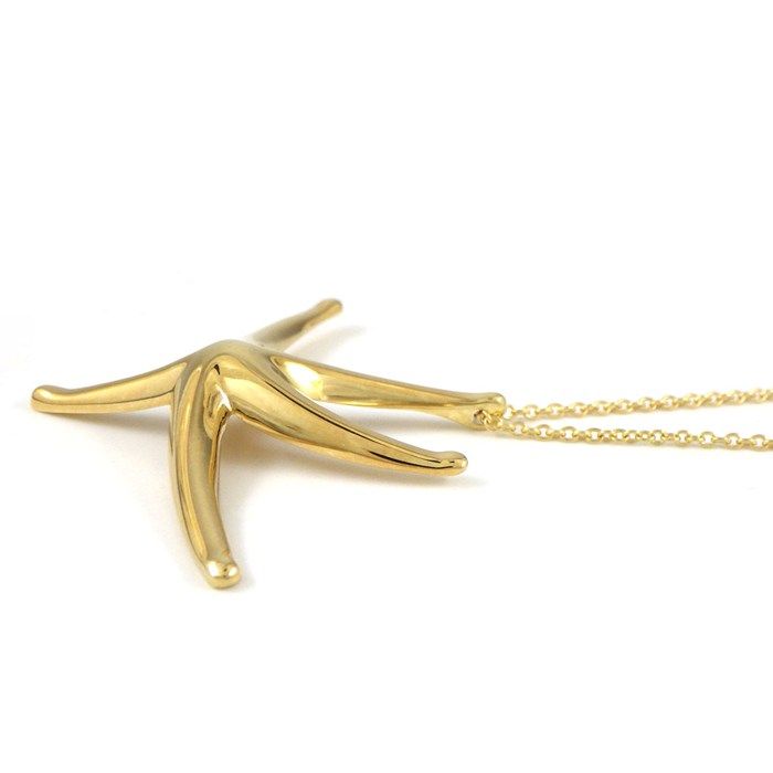 Tiffany & Co Necklace Star Fish Large 18K Yellow Gold — view 3