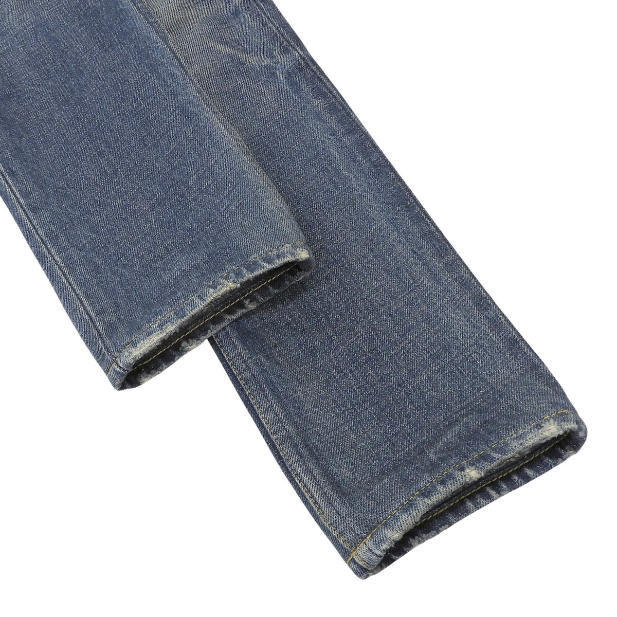 Celine 100% Cotton Slim Fit Zip Fly Denim Pants Indigo 24 — view 6