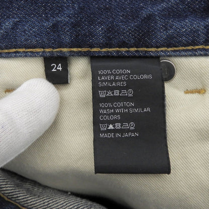 Celine 100% Cotton Slim Fit Zip Fly Denim Pants Indigo 24 — view 8