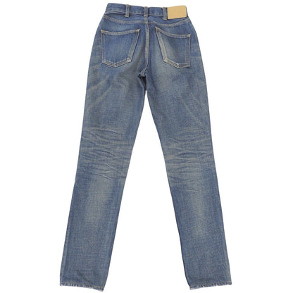 Celine 100% Cotton Slim Fit Zip Fly Denim Pants Indigo 24 — view 2